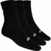 Calcetines Deportivos Asics Crew 3PPK Negro