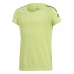 Børne Kortærmet T-shirt Adidas Training Cool tee Limegrøn