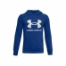 Детски суичър с качулка Under Armour Rival Fleece Син