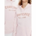 Sudadera con Capucha Unisex Converse Classic Fit All Star Single Screen Rosa claro