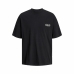 Herren Kurzarm-T-Shirt Jack & Jones bari Back Schwarz Herren