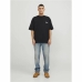 Herren Kurzarm-T-Shirt Jack & Jones bari Back Schwarz Herren