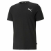 Kortærmet T-shirt til Mænd Puma Essentials Small Logo Sort