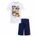 Conjunto Deportivo para Niños Nike Nsw Add Ft Short  Azul Blanco Multicolor 2 Piezas