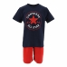 Completo Sportivo per Bambini Converse Azzurro Rosso Multicolore 2 Pezzi