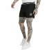 Miesten urheilushortsit SikSilk Standard Musta