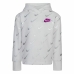 Sweatshirt til Børn Nike Printed Fleeced Hvid