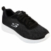 Gymnastiksko, Dam Skechers Floral Mesh Lace Up Svart