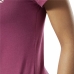 Dames-T-Shirt met Korte Mouwen Reebok Linear Heet Roze