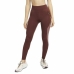 Leggings de Desporto de Mulher Nike Air Dri-FIT Fast Castanho