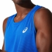 Heren Mouwloos T-shirt Asics Core Singlet Blauw