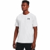 Camiseta Deportiva de Manga Corta Under Armour Sportstyle Left Chest Blanco