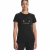 Dames-T-Shirt met Korte Mouwen Under Armour Sportstyle Zwart