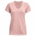 Short-sleeve Sports T-shirt Under Armour Tech SSV Pink