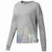 Herensweater zonder Capuchon Reebok Foil Crew Lichtgrijs