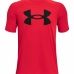 Camisola de Manga Curta Infantil Under Armour  Tech Big Logo Vermelho