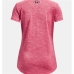 T-Shirt met Korte Mouwen voor kinderen Under Armour Roze