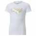 Child's Short Sleeve T-Shirt Puma Alpha White