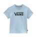 Camiseta de Manga Corta Infantil Vans Flying V Crew Azul