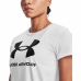 Dames-T-Shirt met Korte Mouwen Under Armour Sportstyle Wit