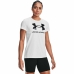 Dames-T-Shirt met Korte Mouwen Under Armour Sportstyle Wit