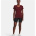 Dames-T-Shirt met Korte Mouwen Under Armour Donkerrood