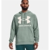 Pánská mikina s kapucí Under Armour Rival Big Logo Zelená