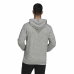 Herenhoodie Adidas Essentials Mélange Embroidered Lichtgrijs