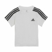 Completo Sportivo per Neonati Adidas Three Stripes Nero Bianco