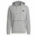 Felpa con Cappuccio Uomo Adidas Essentials Mélange Embroidered Grigio chiaro