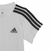 Baby-Sportset Adidas Three Stripes Schwarz Weiß