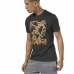 Men’s Short Sleeve T-Shirt Reebok Sportswear Training Camouflage Black