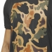 Tricou cu Mânecă Scurtă Bărbați Reebok Sportswear Training Camuflaj Negru