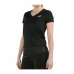 Dames-T-Shirt met Korte Mouwen Bullpadel Pital Zwart