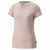 Camisola de Manga Curta Mulher Puma Rosa Claro