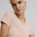 Camisola de Manga Curta Mulher Puma Rosa Claro