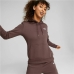 Sweat à capuche femme Puma Marron