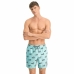 Men’s Bathing Costume Puma Logo AOP Light Blue