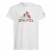 T-Shirt met Korte Mouwen voor kinderen Adidas x Marimekko Wit