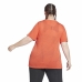 Dames-T-Shirt met Korte Mouwen Reebok Burnout Oranje