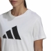 Damen Kurzarm-T-Shirt Adidas Future Icons Weiß