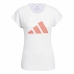 Tricou cu Mânecă Scurtă Femei Adidas Training 3B Alb