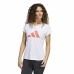 Tricou cu Mânecă Scurtă Femei Adidas Training 3B Alb