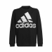 Bērnu Sporta Krekls bez Kapuča Adidas Sweat Logo Melns