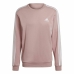 Herensweater zonder Capuchon Adidas Essentials French Terry 3 Stripes Roze