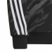 Bluza z kapturem Dziecięca Adidas 3 Stripes Czarny