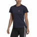 Naisten T-paita Adidas Aeroready Designed 2 Move Musta Sininen