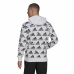 Herren Sweater mit Kapuze Adidas Essentials Brandlove Weiß