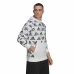 Herren Sweater mit Kapuze Adidas Essentials Brandlove Weiß