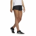 Damen-Sportshorts Adidas Pacer 3 Stripes Schwarz